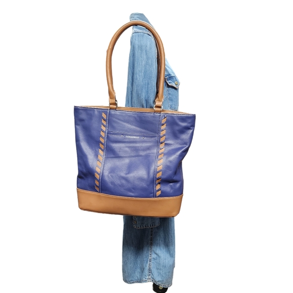 TIGNANELLO LEATHER TOTE SHOULDER BAG - Picture 2 of 11